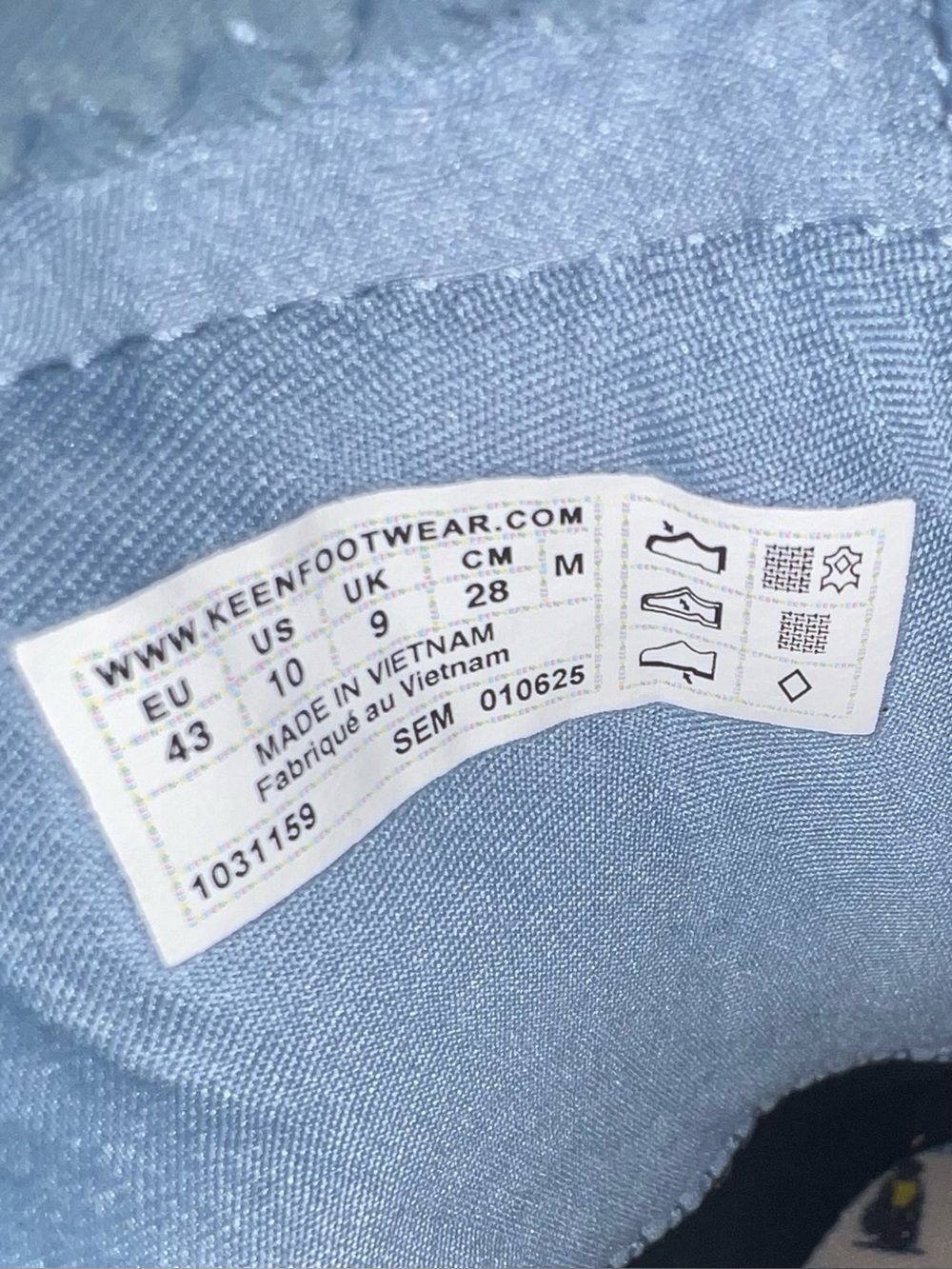 NWOT KEEN Men's Size 10 Whyser Lightweight Crushback Slip on Shoes blue/black - Picture 2 of 11